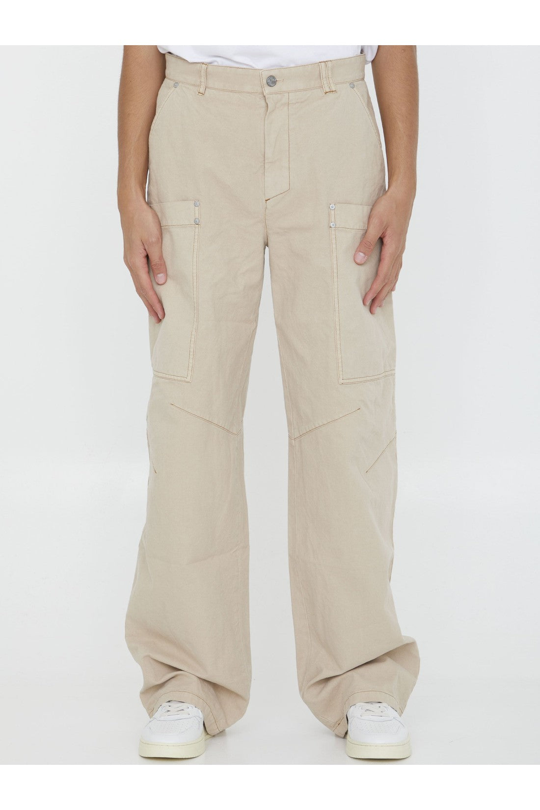 PALM ANGELS-OUTLET-SALE-Slim Cargo pants-ARCHIVIST