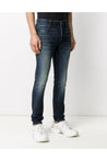 Balmain-OUTLET-SALE-Slim Fit B Logo Faded Jeans-ARCHIVIST