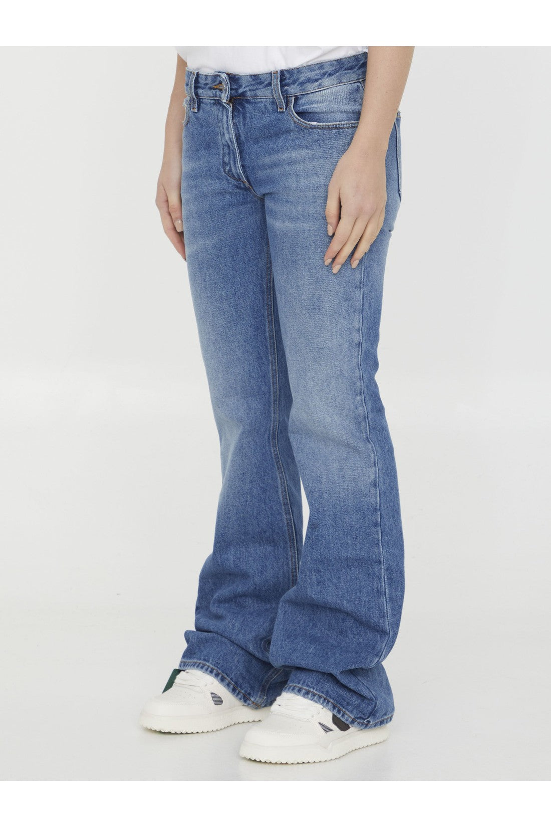 OFF WHITE-OUTLET-SALE-Slim Flared jeans-ARCHIVIST