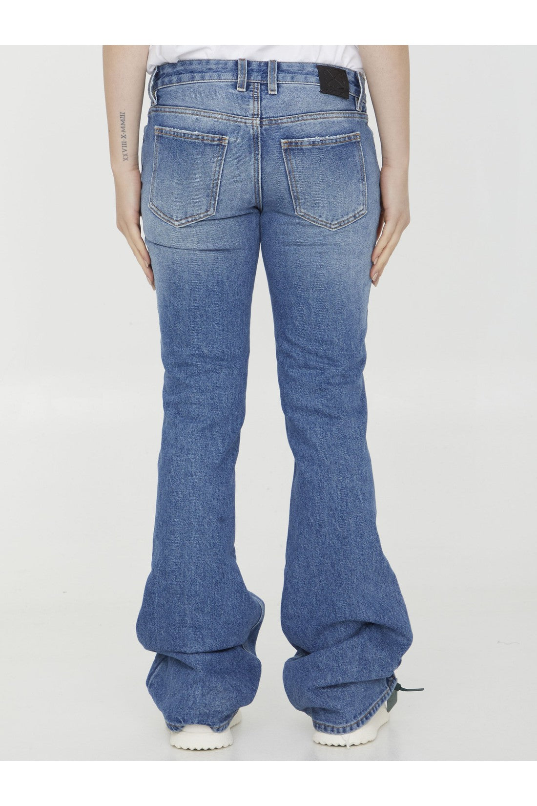 OFF WHITE-OUTLET-SALE-Slim Flared jeans-ARCHIVIST