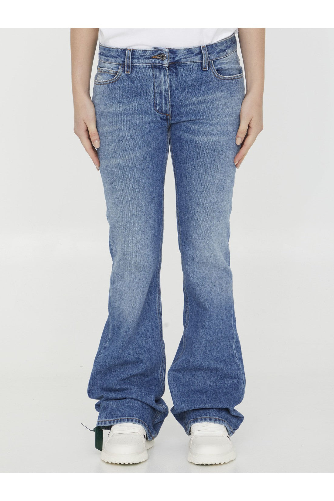 OFF WHITE-OUTLET-SALE-Slim Flared jeans-ARCHIVIST