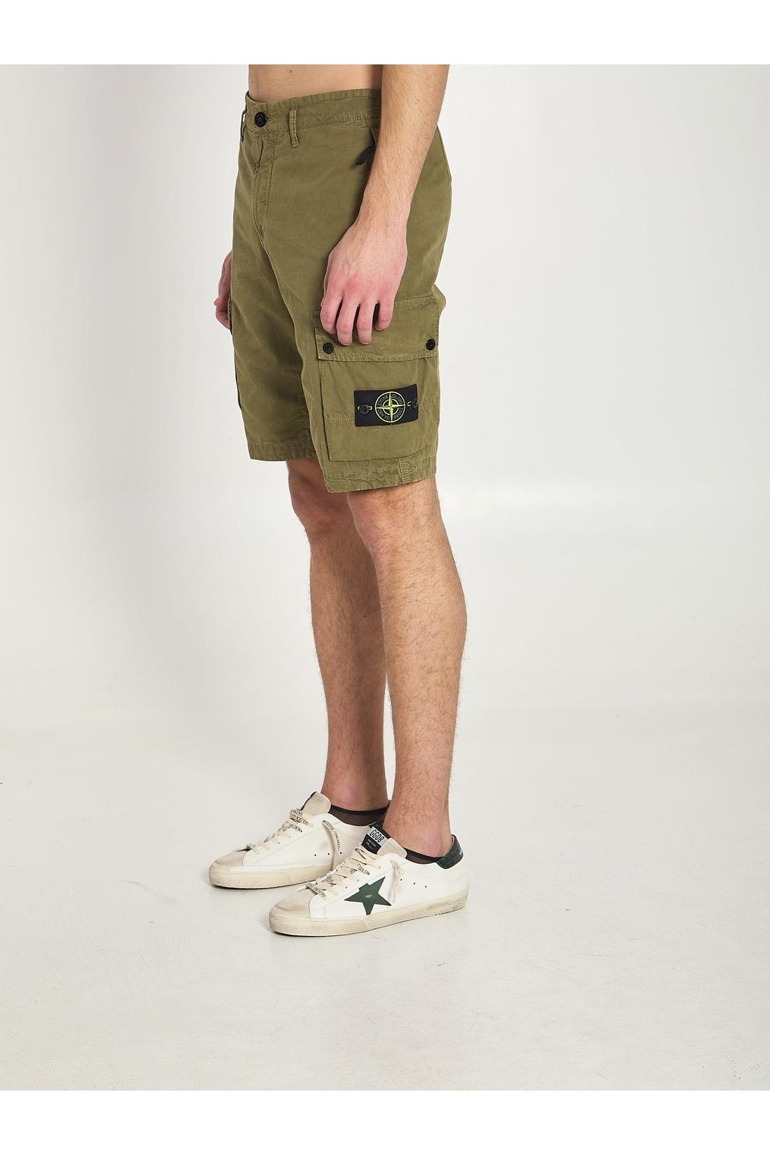 Stone Island-OUTLET-SALE-Slim bermuda military green-ARCHIVIST