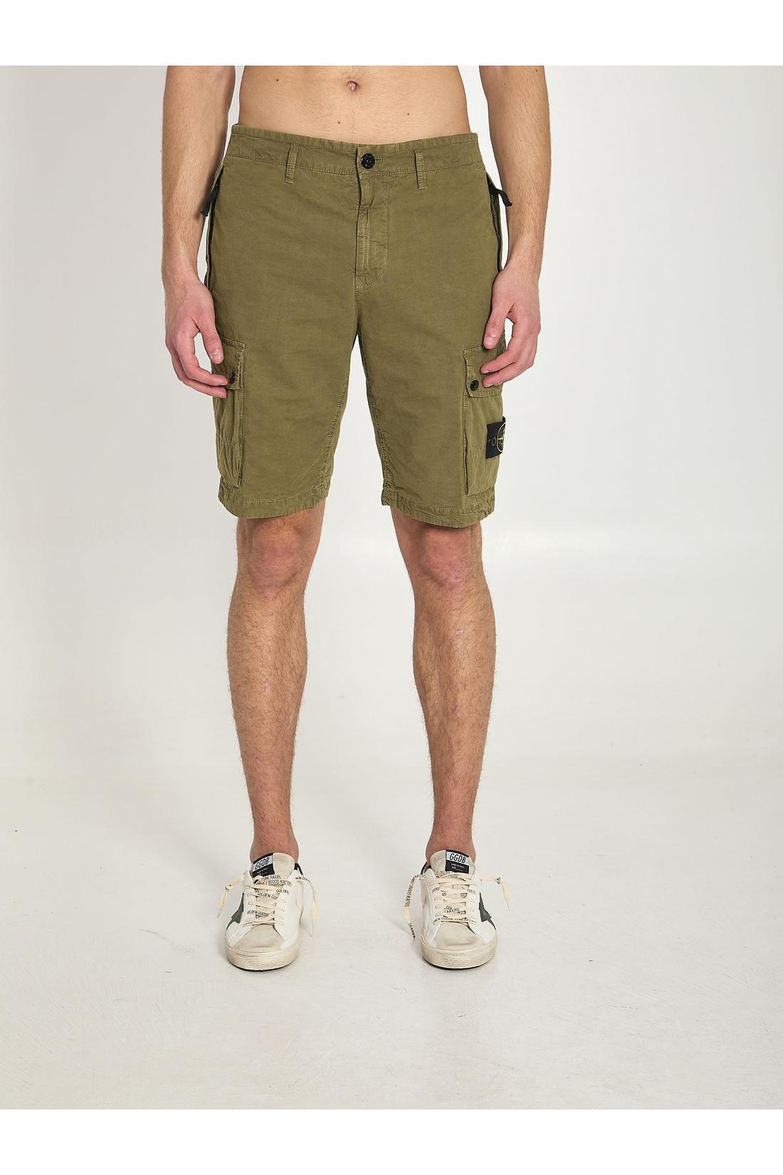 Stone Island-OUTLET-SALE-Slim bermuda military green-ARCHIVIST