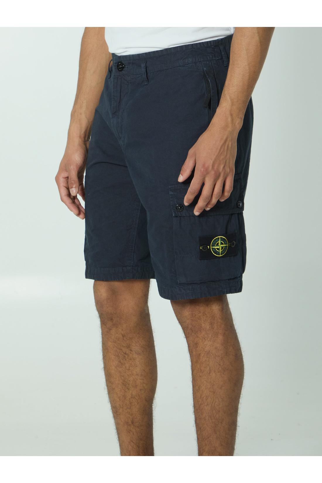 Stone Island-OUTLET-SALE-Slim bermuda navy-ARCHIVIST
