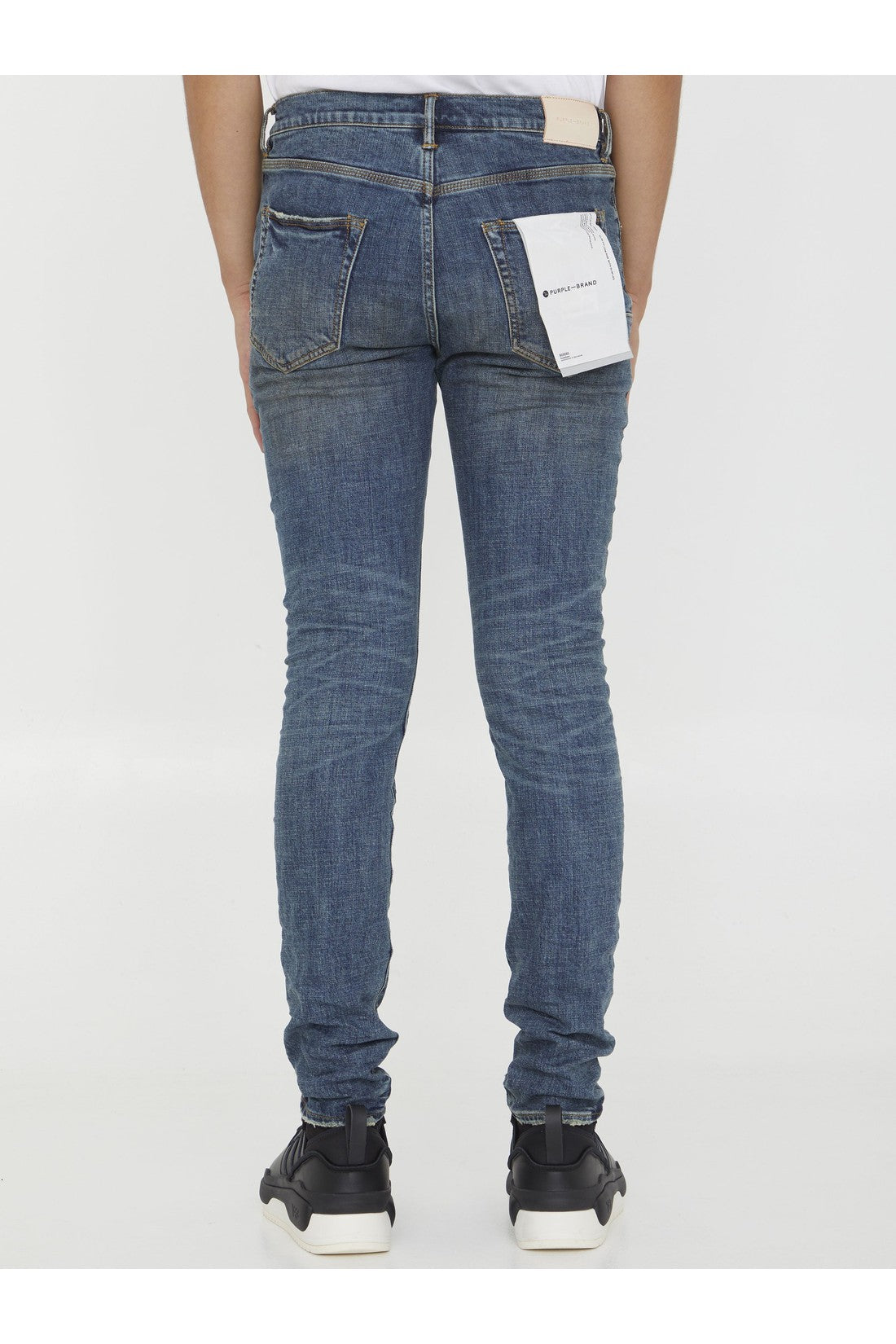 Purple Brand-OUTLET-SALE-Slim jeans in blue denim-ARCHIVIST