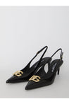 DOLCE&GABBANA-OUTLET-SALE-Slingback in shiny leather-ARCHIVIST