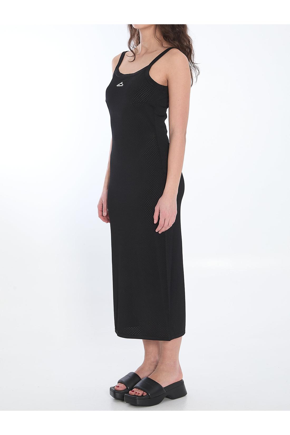 Alexander Wang-OUTLET-SALE-Slip dress with 3D logo-ARCHIVIST