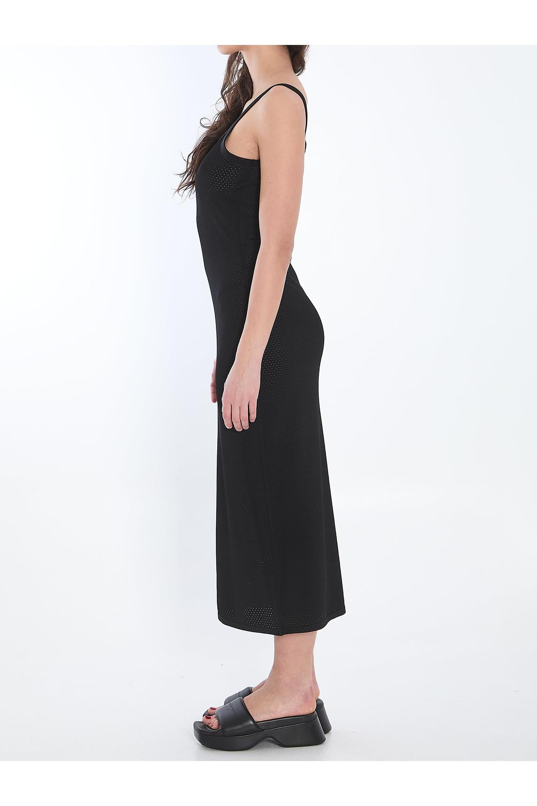 Alexander Wang-OUTLET-SALE-Slip dress with 3D logo-ARCHIVIST