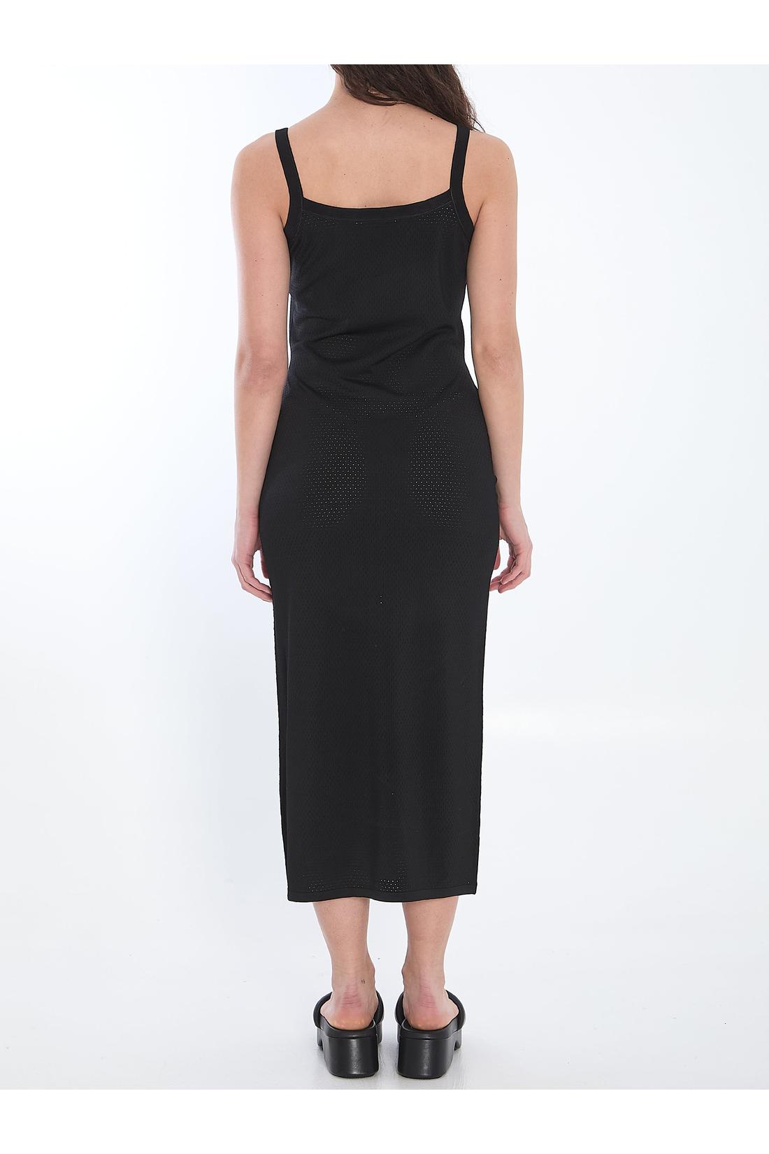 Alexander Wang-OUTLET-SALE-Slip dress with 3D logo-ARCHIVIST