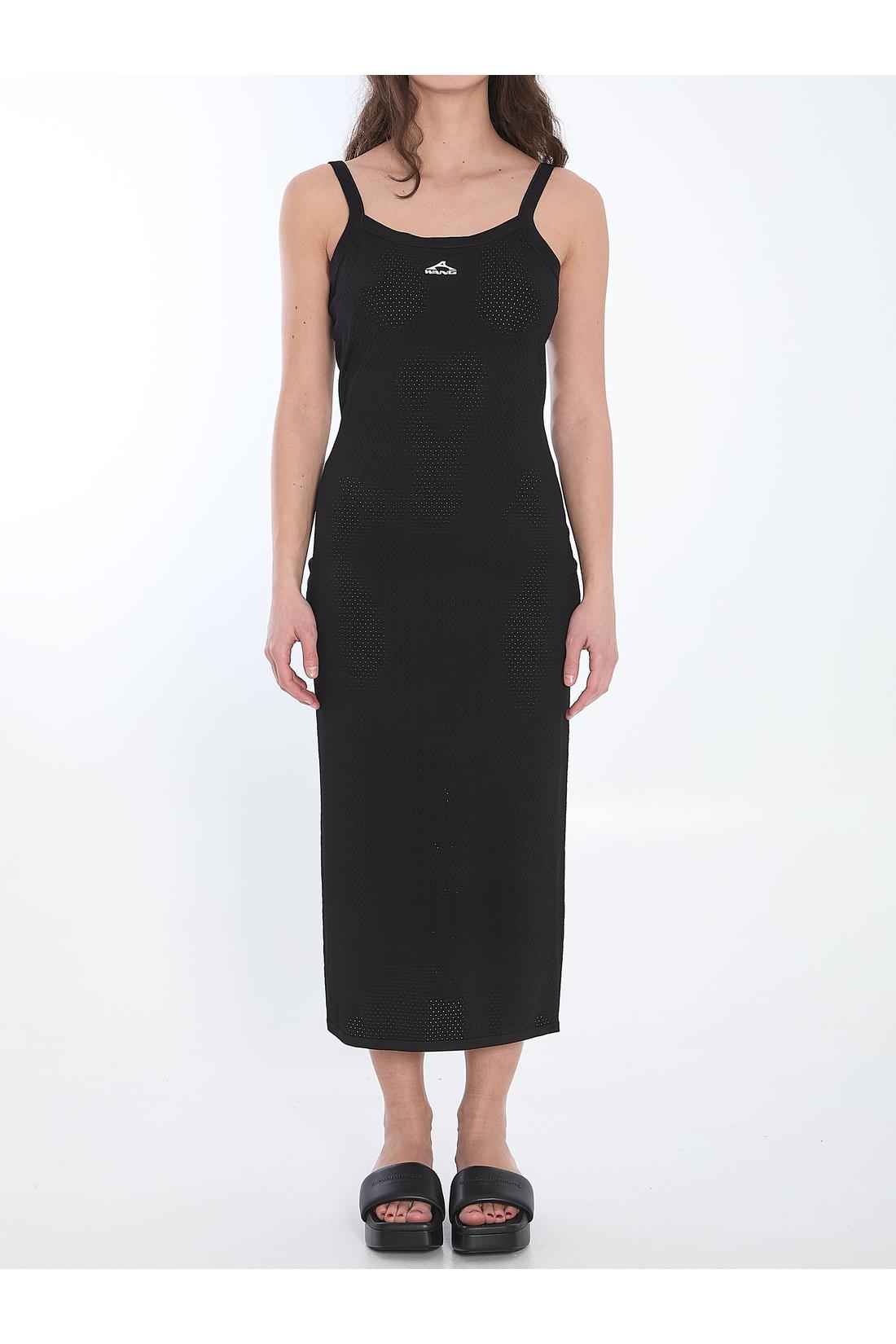 Alexander Wang-OUTLET-SALE-Slip dress with 3D logo-ARCHIVIST