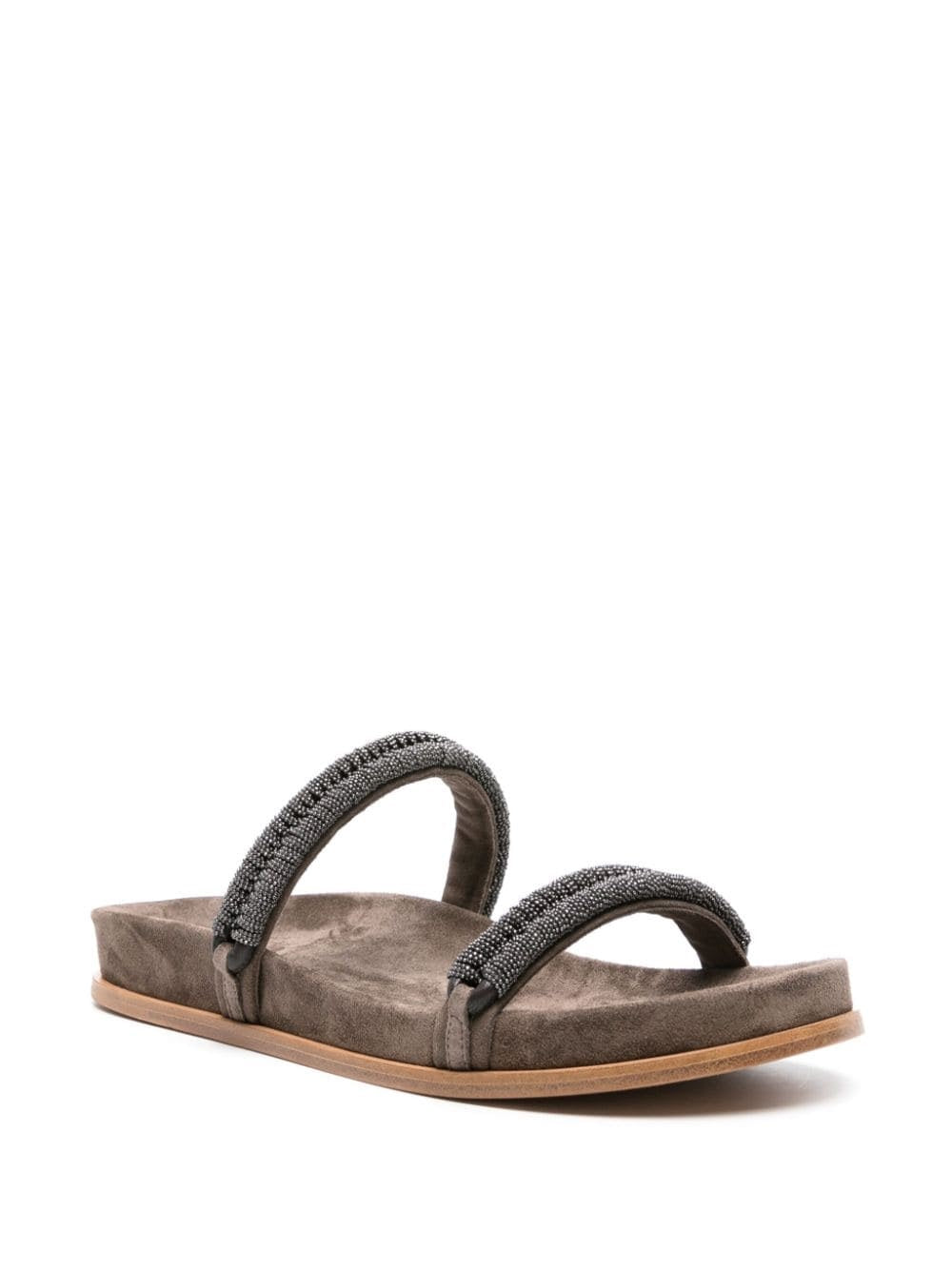 Brunello Cucinelli-OUTLET-SALE-Slipper Braun-ARCHIVIST