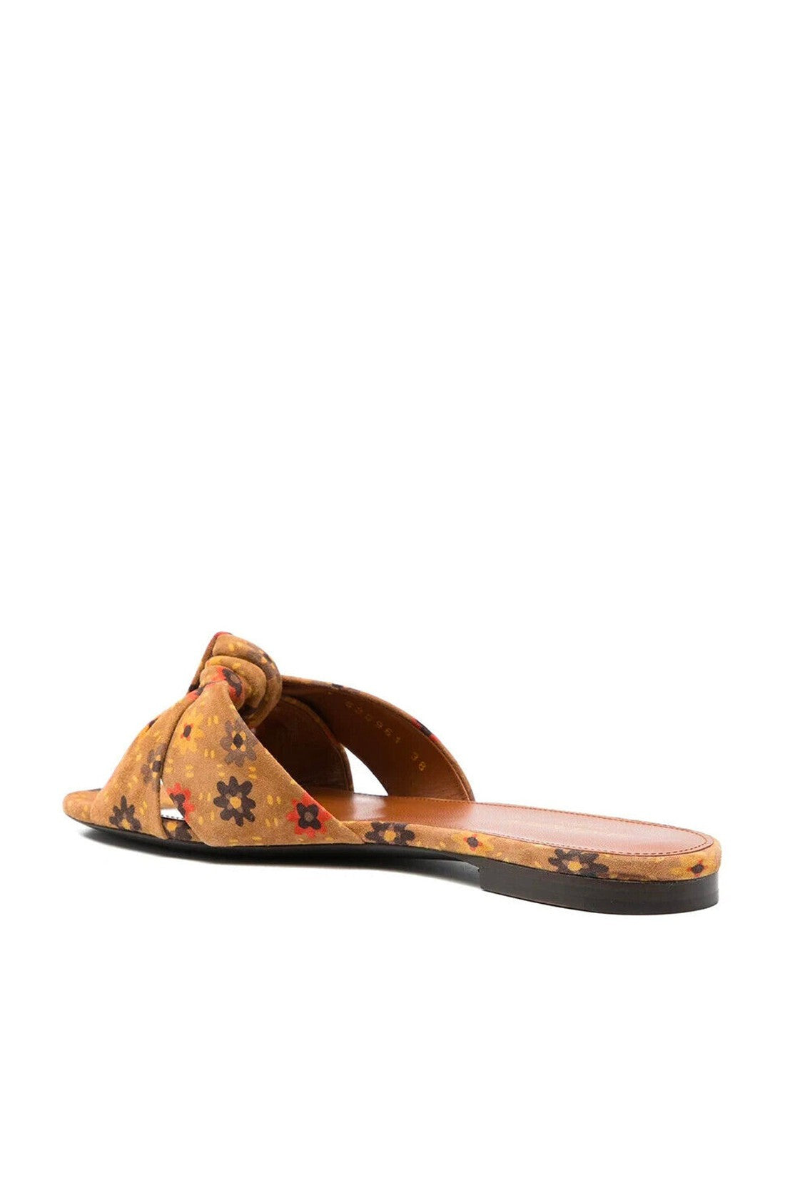 SAINT LAURENT-OUTLET-SALE-Slipper Braun-ARCHIVIST