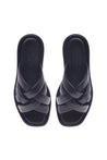 Slipper in black nappa leather