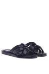 Slipper in black nappa leather