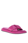 Slipper in fuchsia nappa leather