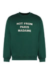 Drôle de Monsieur-OUTLET-SALE-Slogan cotton crew-neck sweatshirt-ARCHIVIST