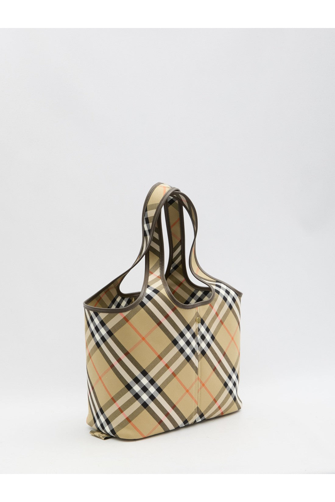 BURBERRY-OUTLET-SALE-Small Check tote bag-ARCHIVIST