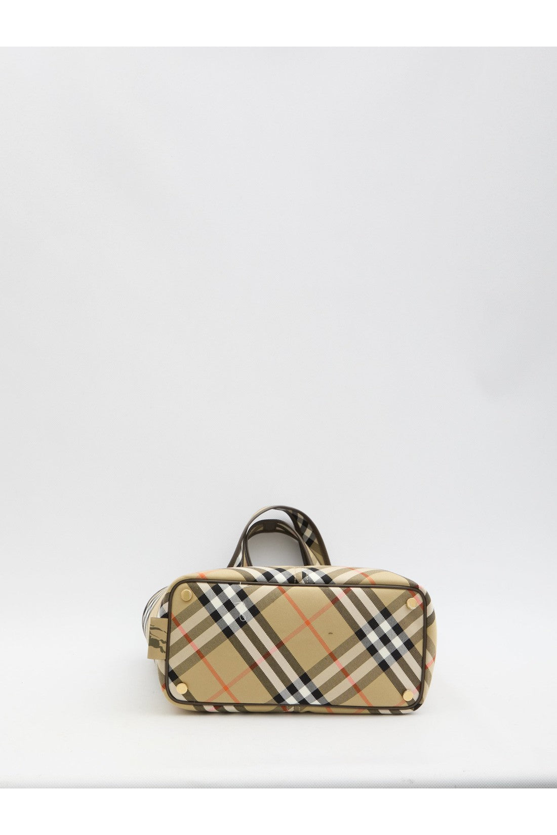 BURBERRY-OUTLET-SALE-Small Check tote bag-ARCHIVIST