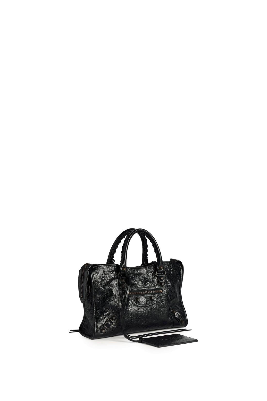 Balenciaga-OUTLET-SALE-Small Le City bag in black-ARCHIVIST