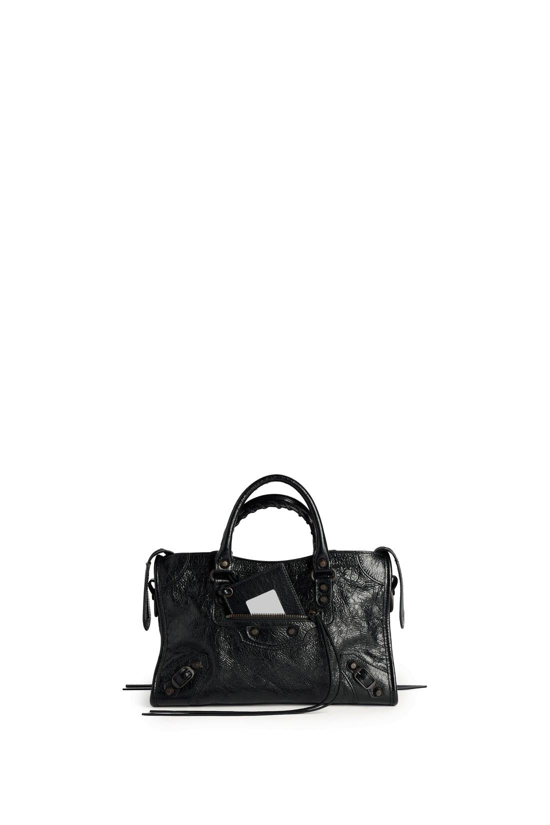 Balenciaga-OUTLET-SALE-Small Le City bag in black-ARCHIVIST