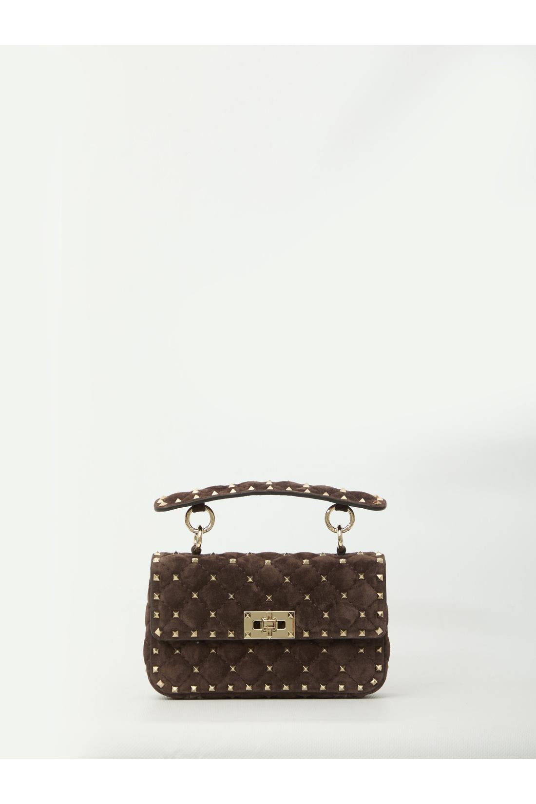 Valentino Garavani-OUTLET-SALE-Small Rockstud Spike shoulder bag-ARCHIVIST