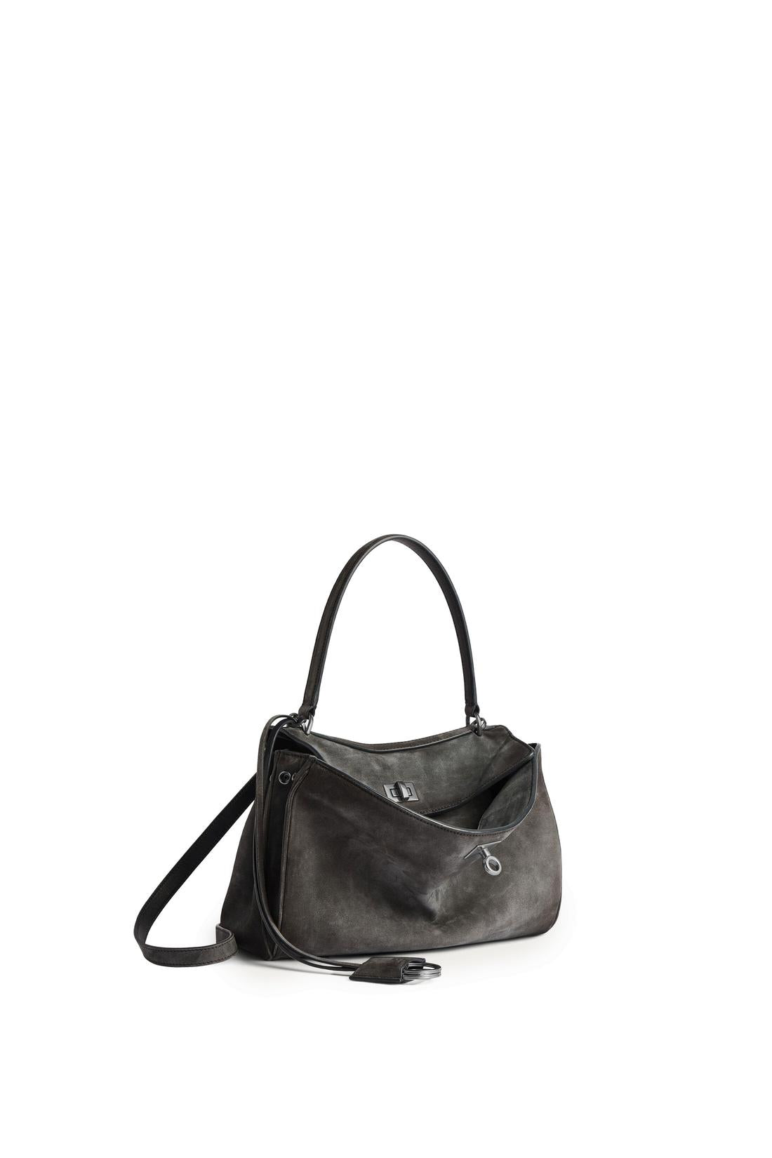 Balenciaga-OUTLET-SALE-Small Rodeo bag in storm grey-ARCHIVIST