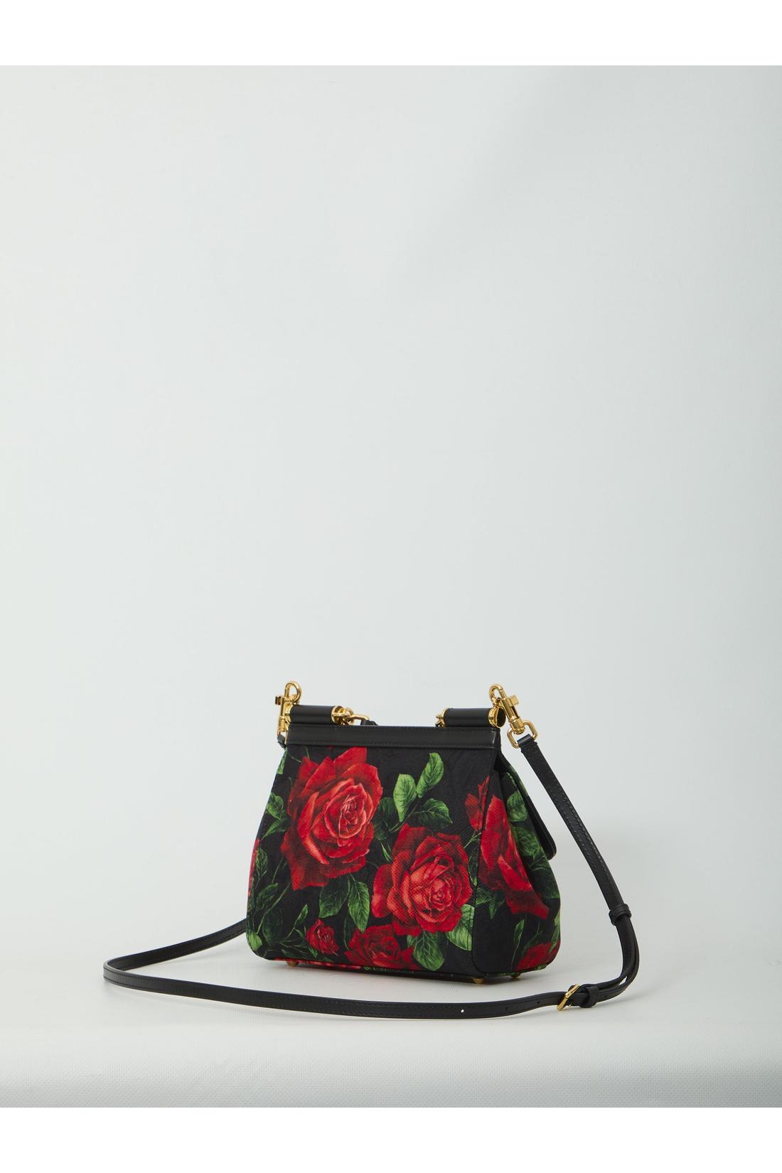 Dolce & Gabbana-OUTLET-SALE-Small Sicily handbag in Red Rose-ARCHIVIST