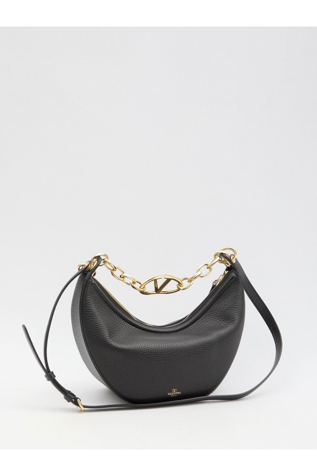 VALENTINO GARAVANI-OUTLET-SALE-Small VLogo Moon Hobo bag-ARCHIVIST