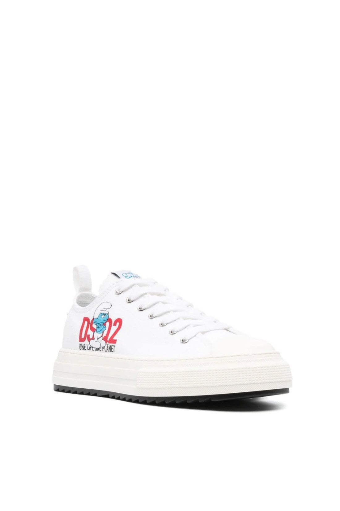 Dsquared2-OUTLET-SALE-Smurfs Grouchy Low Top Sneakers-ARCHIVIST