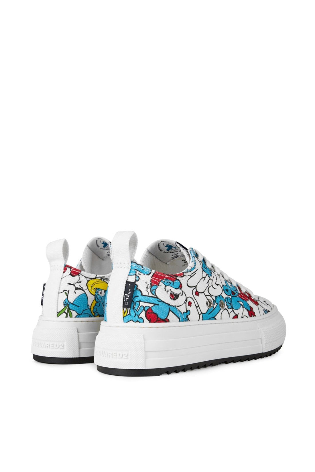 Dsquared2-OUTLET-SALE-Smurfs Low Top Sneakers-ARCHIVIST