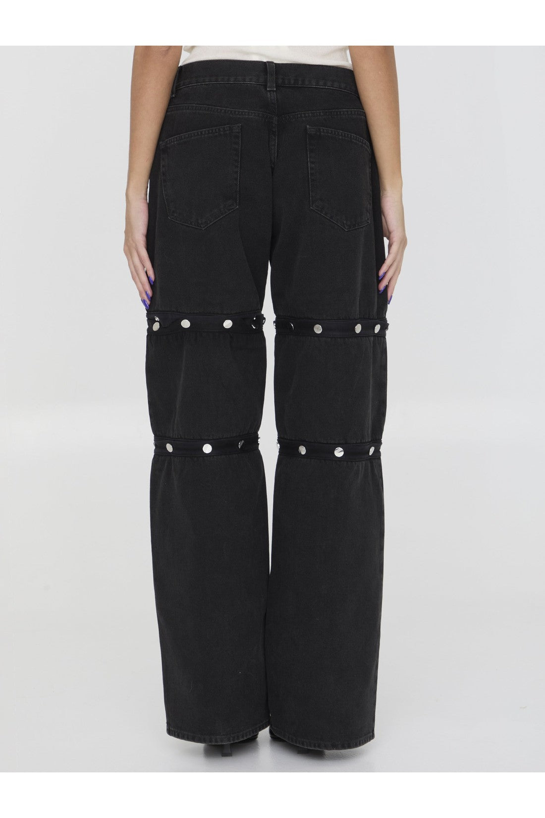 THE ATTICO-OUTLET-SALE-Snap-button pants-ARCHIVIST