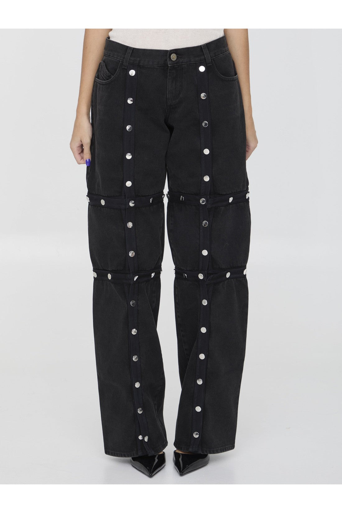 THE ATTICO-OUTLET-SALE-Snap-button pants-ARCHIVIST