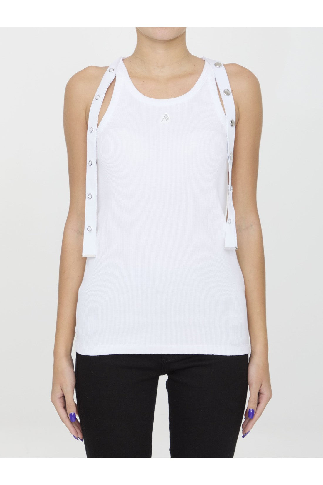 THE ATTICO-OUTLET-SALE-Snap-button tank top-ARCHIVIST