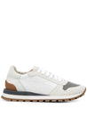 BRUNELLO CUCINELLI-OUTLET-SALE-Sneaker Weiss-ARCHIVIST