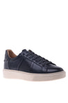 Sneaker in blue calfskin