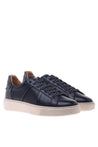 Sneaker in blue calfskin