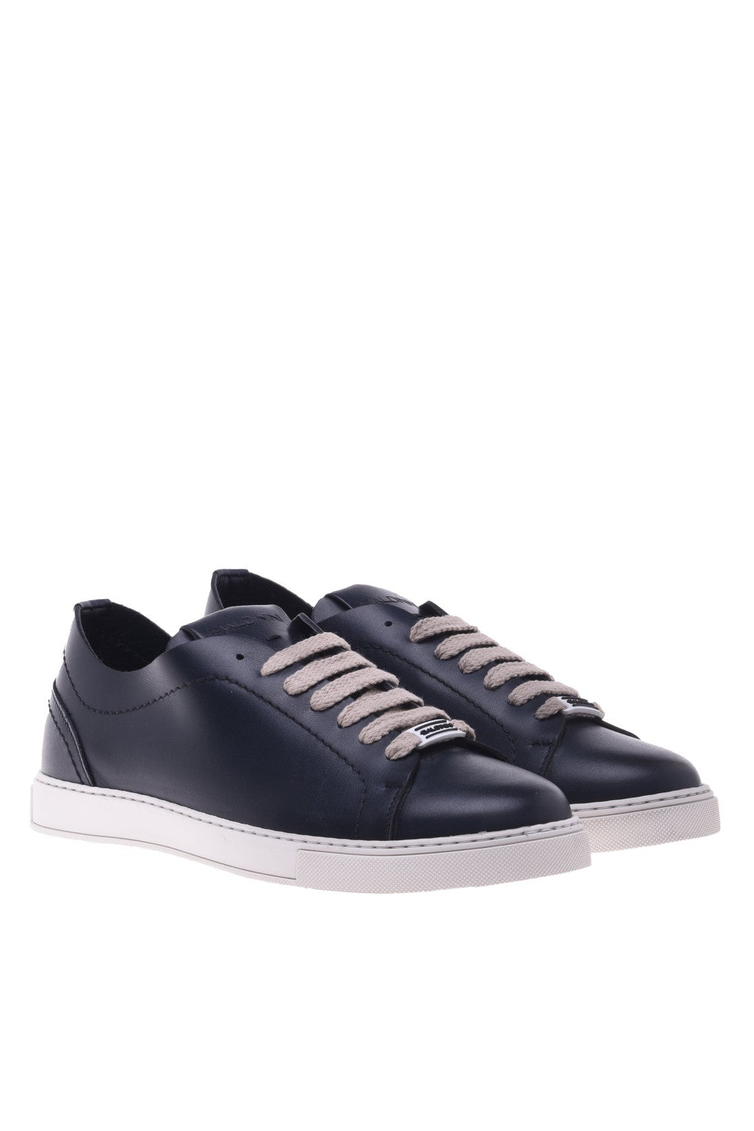 Sneaker in blue calfskin