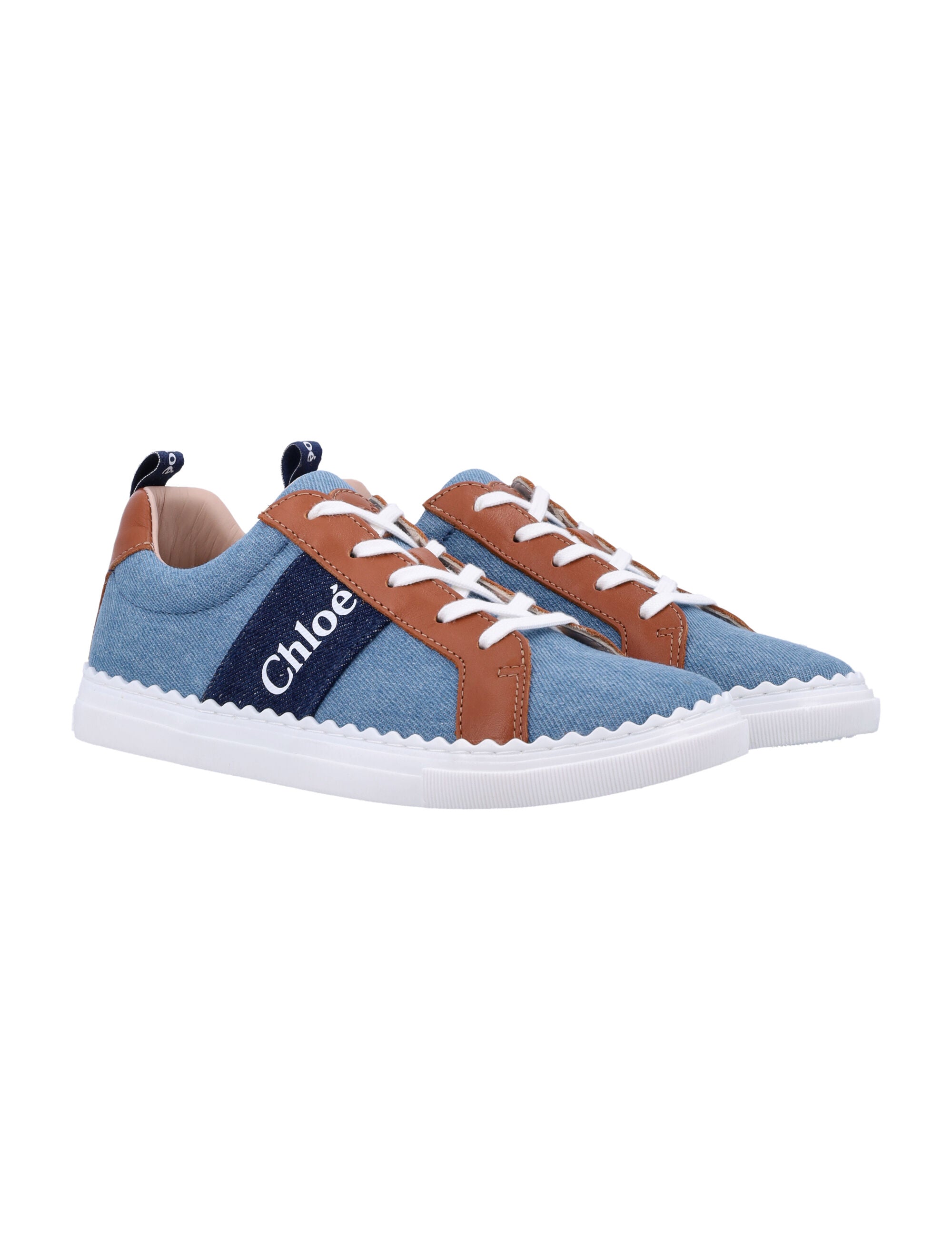 CHLOÈ-OUTLET-SALE-Sneakers BLAU-ARCHIVIST