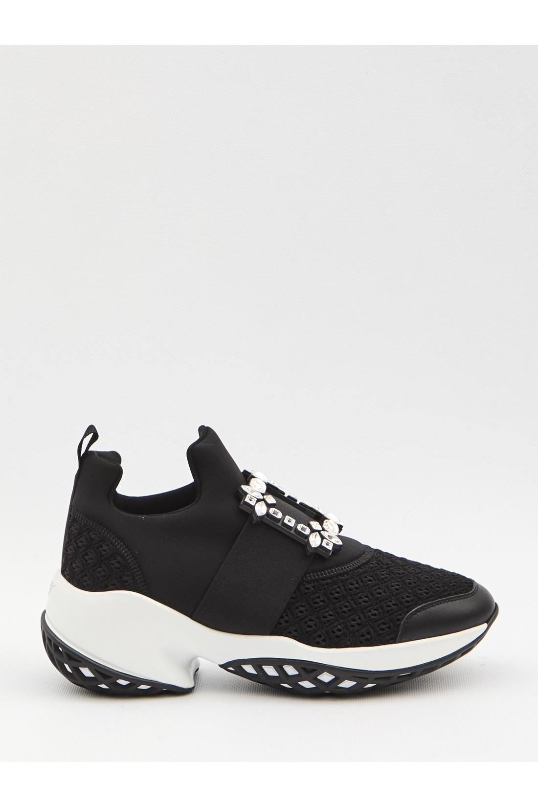 Roger Vivier-OUTLET-SALE-Sneakers Viv' Run in fabric-ARCHIVIST