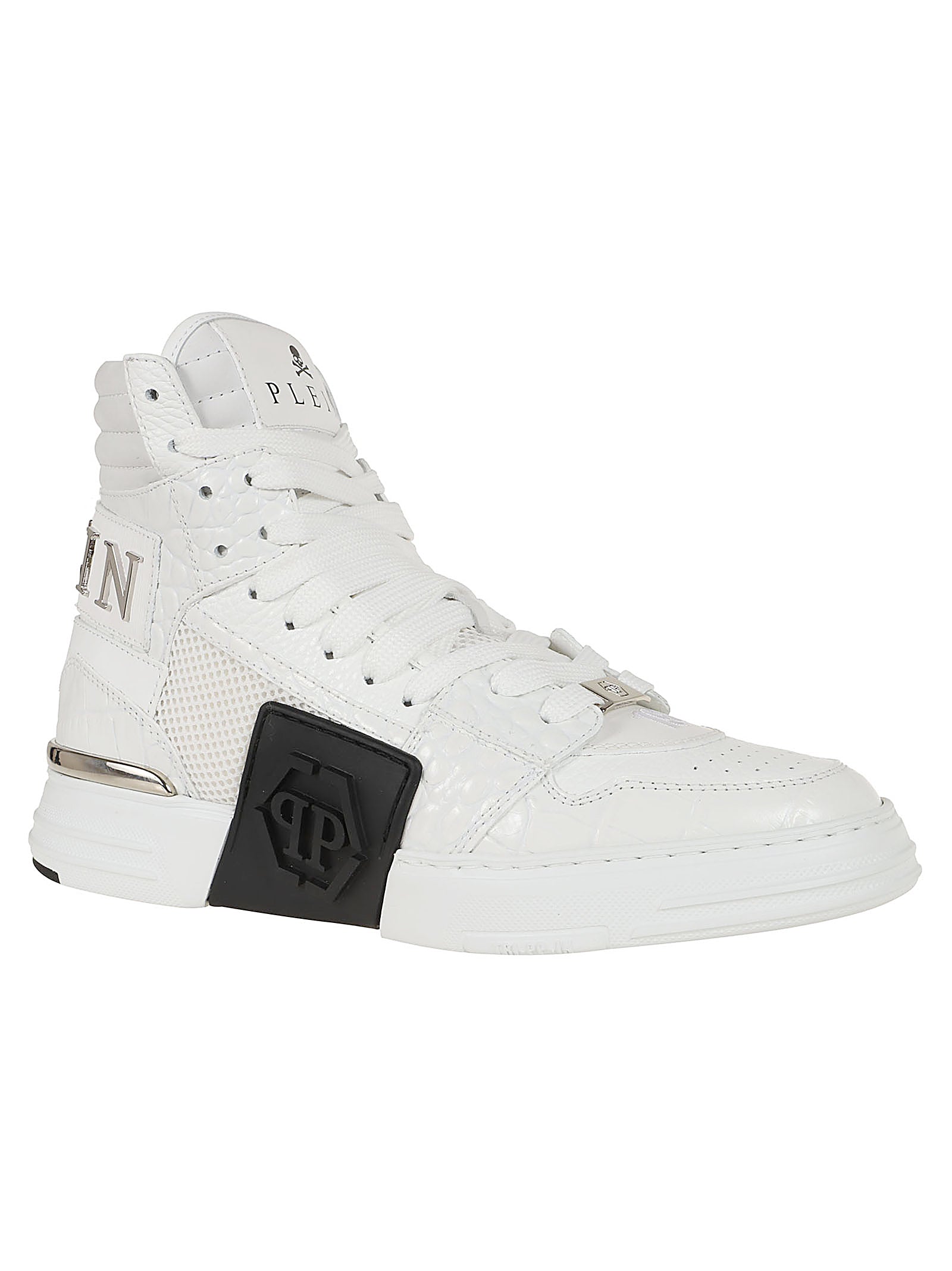 PHILIPP PLEIN-OUTLET-SALE-Sneakers WEISS-ARCHIVIST