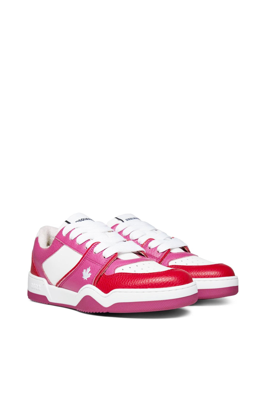 Dsquared2-OUTLET-SALE-Spiker Leaf Logo Sneakers-ARCHIVIST