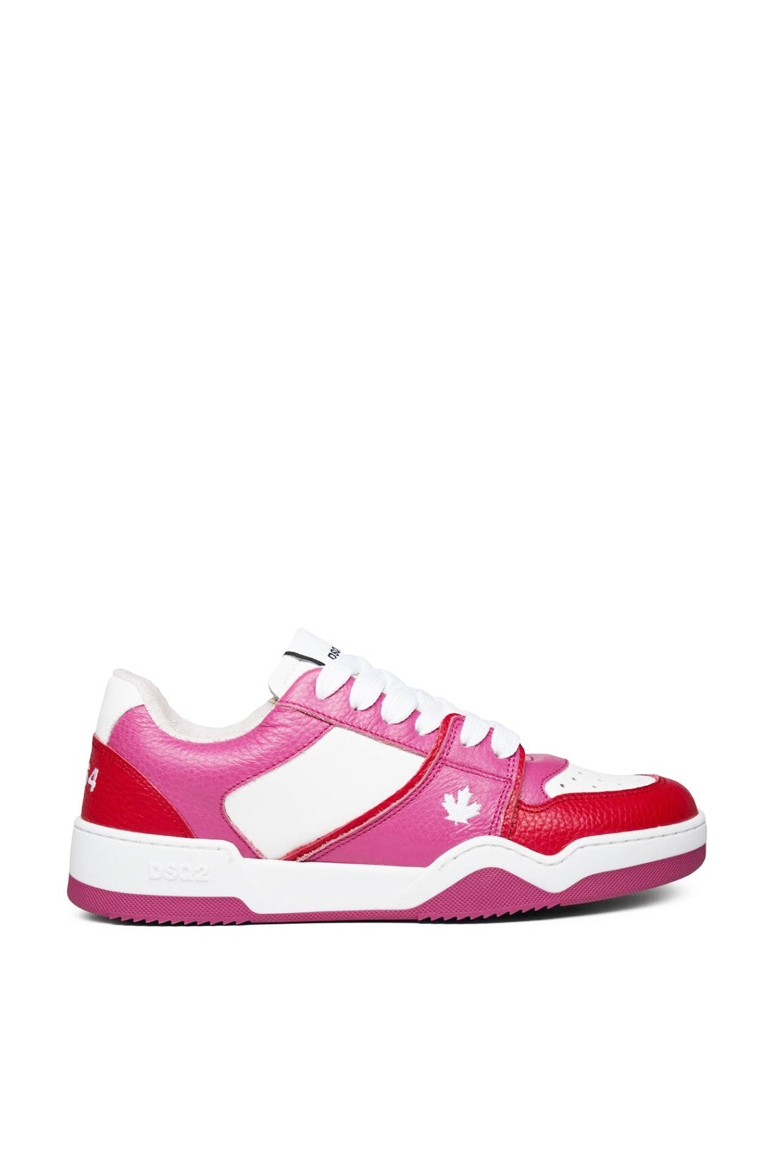 Dsquared2-OUTLET-SALE-Spiker Leaf Logo Sneakers-ARCHIVIST