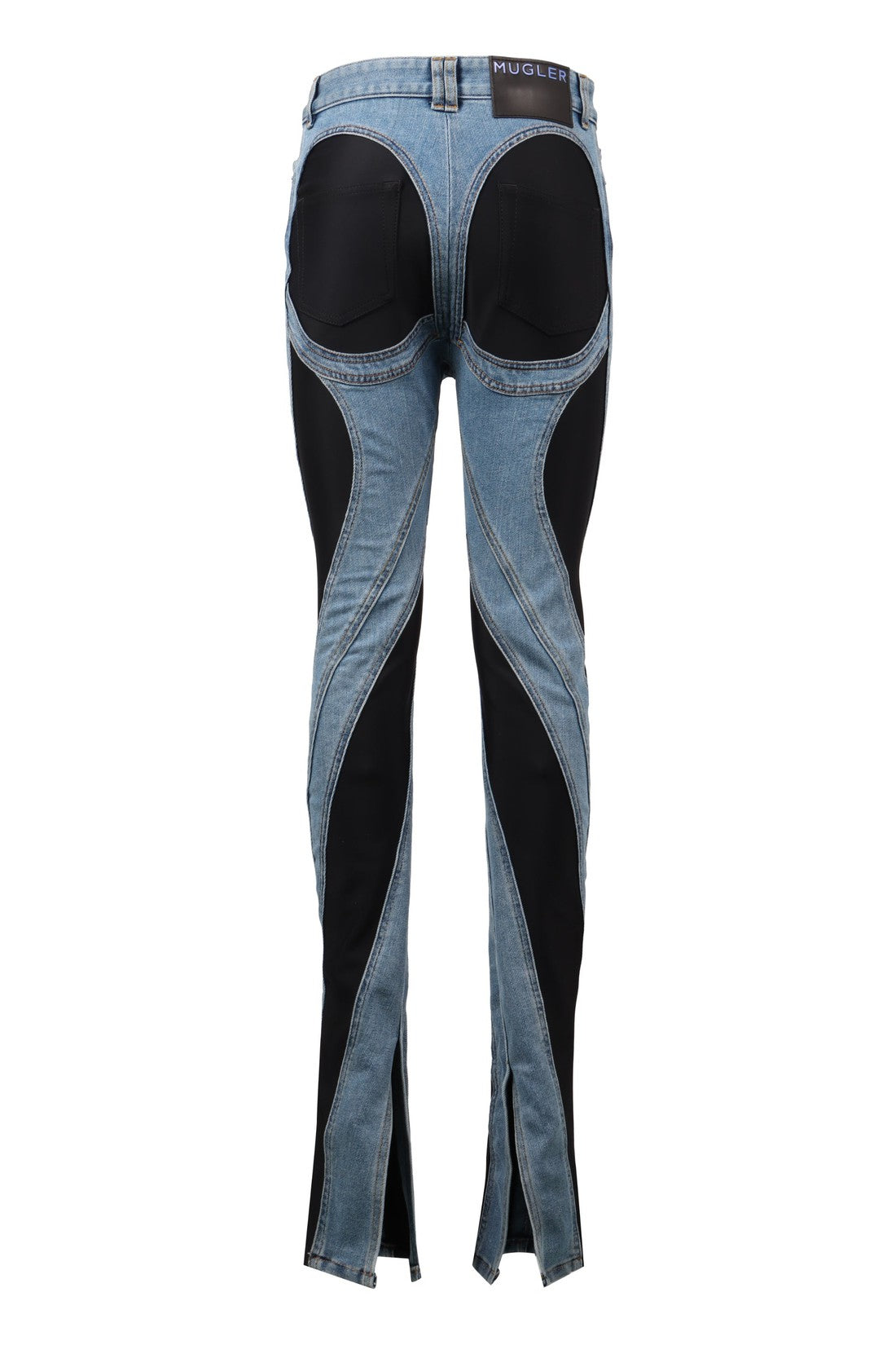 Mugler-OUTLET-SALE-Spiral skinny jeans-ARCHIVIST