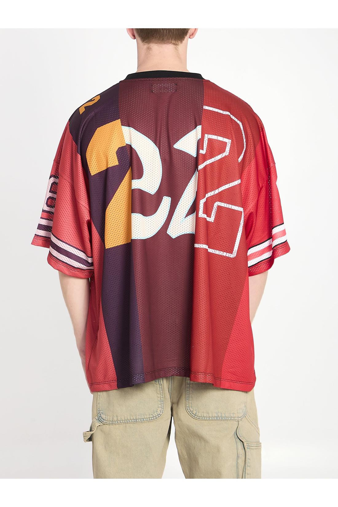 Spliced oversized mesh T-shirt-Shirts-Amiri-ARCHIVIST