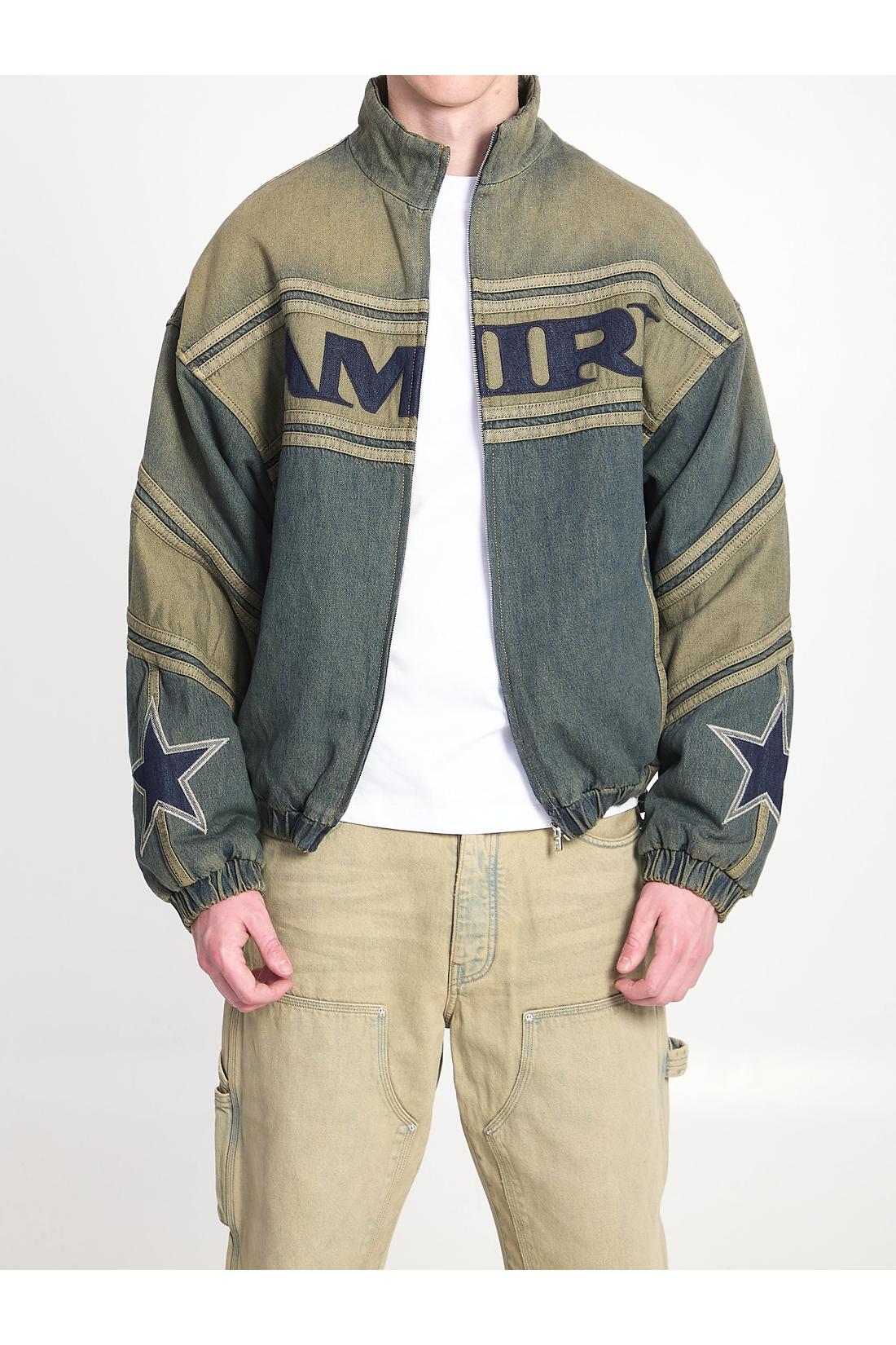 Sport denim Track jacket-Jacken & Mäntel-Amiri-M-BLAU-ARCHIVIST