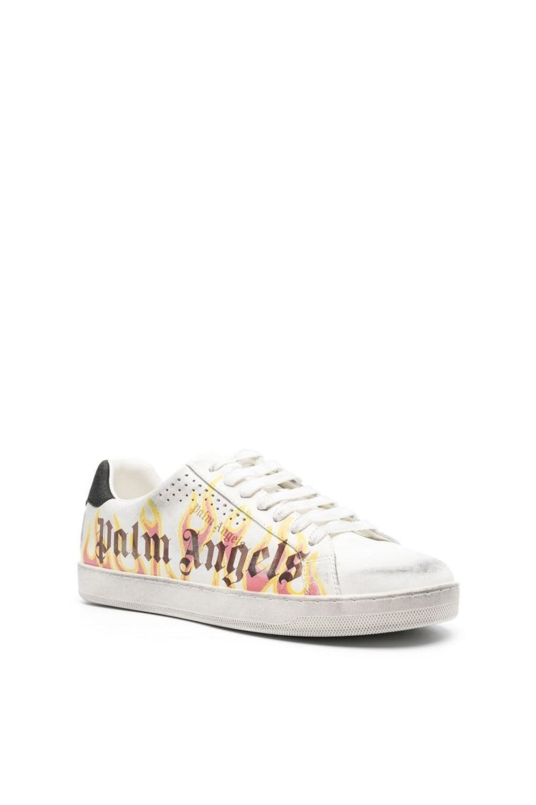 Palm Angels-OUTLET-SALE-Spray Print Flame Logo Sneakers-ARCHIVIST