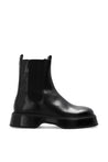 AMI Paris-OUTLET-SALE-Square Toe Leather Chelsea Boots-ARCHIVIST