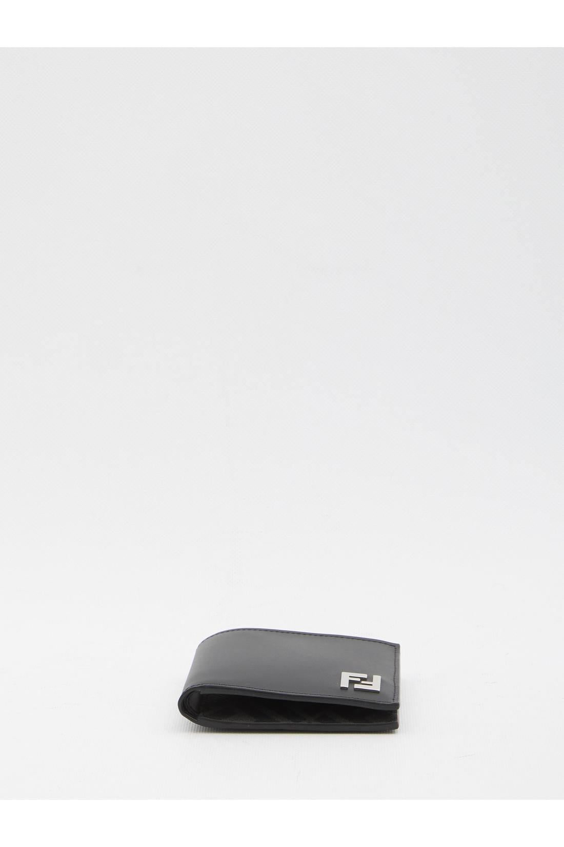Fendi-OUTLET-SALE-Squared FF bifold wallet-ARCHIVIST