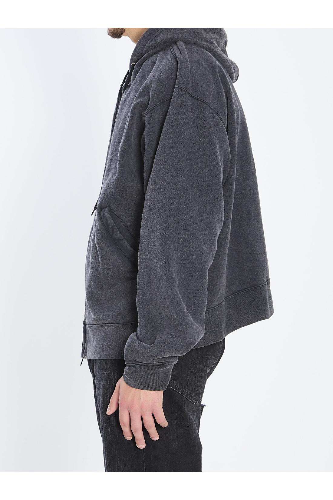 Balenciaga-OUTLET-SALE-Standard oversized zip-up hoodie-ARCHIVIST