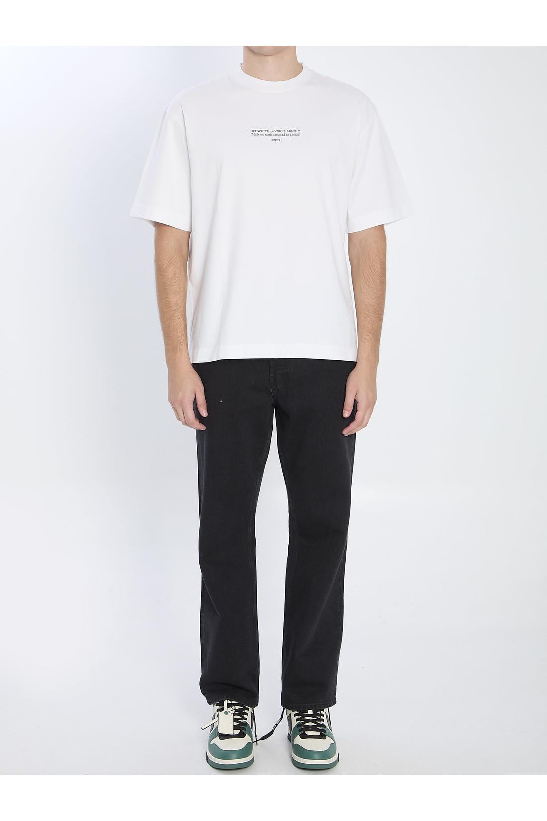 Off White-OUTLET-SALE-Statement Skate T-shirt-ARCHIVIST